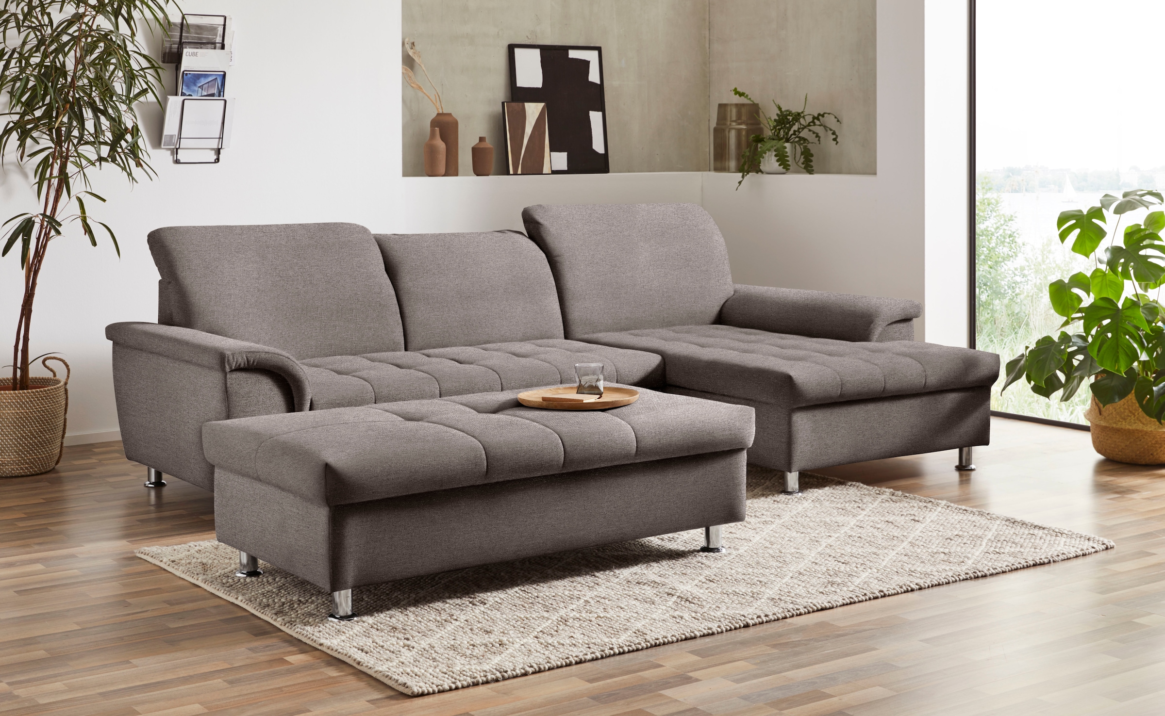 DOMO collection Stauraumhocker »Franzi« mit grossem Stauraumfach