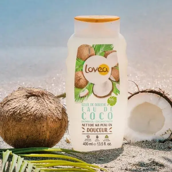 Lovea - Geleia de Banho - Água de Coco - pH Neutro - Sem Sulfatos 400ml