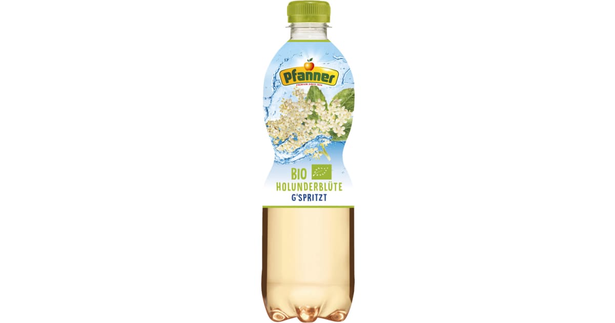 Pfanner Bio Holunderblüte gespritzt 0,5l (Einweg)