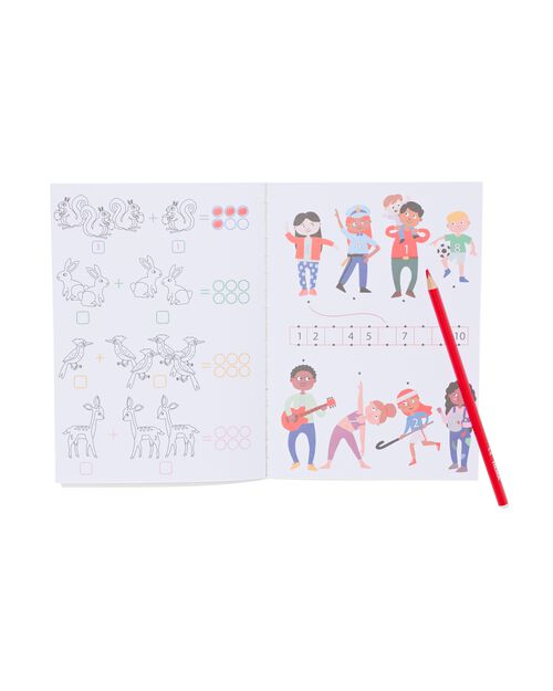 livre de coloriage et dapprentissage j’apprends à compter 5+