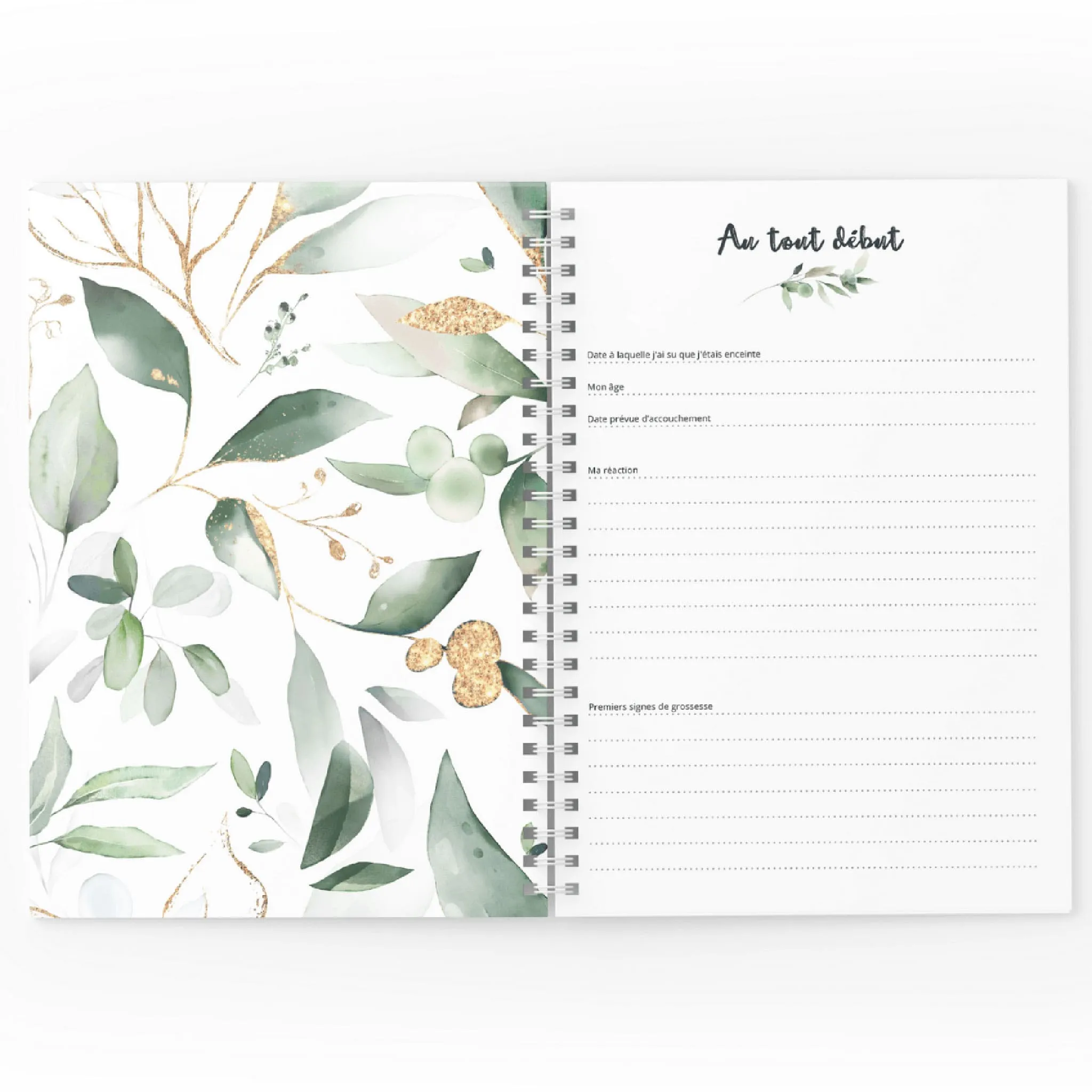 Moments Ancrés Mon Journal de Grossesse - Feuilles