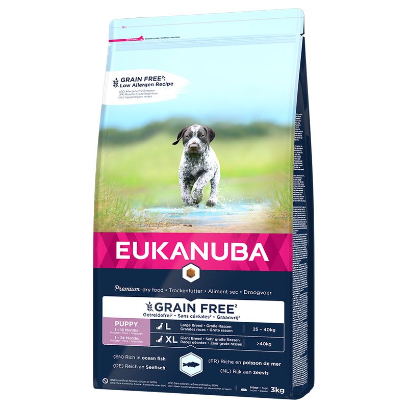 Eukanuba Grain Free Puppy Large Breed avec du saumon