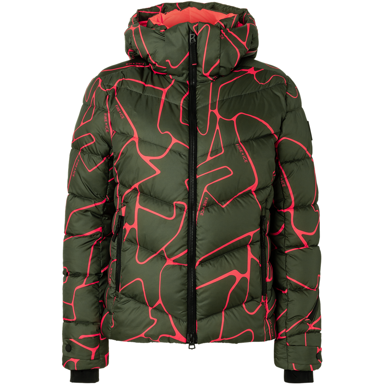 Bogner Fire   Ice Damen Skijacke SAELLY2 PRINT leaf green | Skijacken | Skibekleidung | Damen | XSPO-Fashion