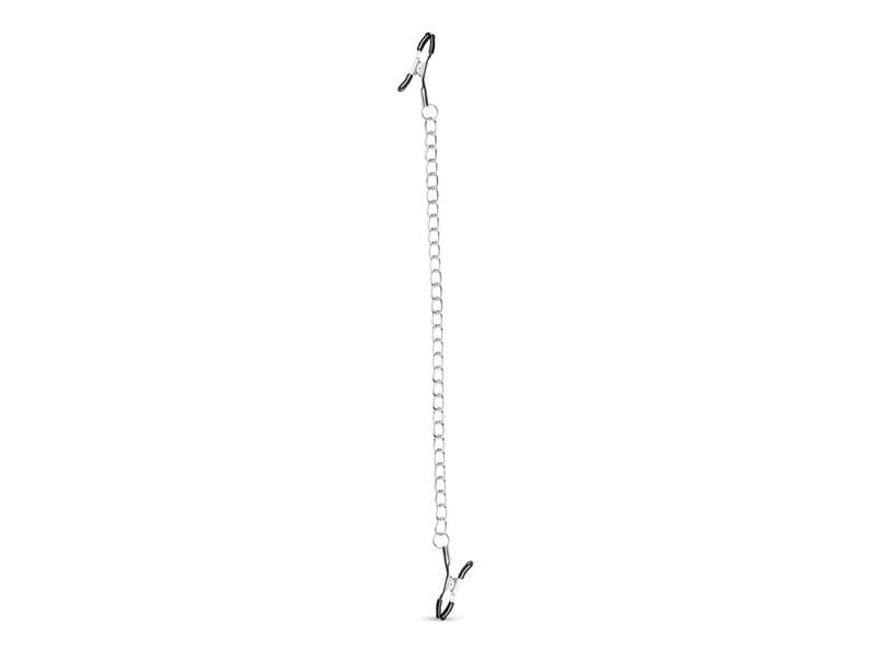 Easytoys Fetish Collection Klassische Nippelklemmen mit Ket Metallklemmen für die Nippel für erotische Bondage-Spiele
