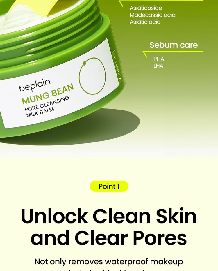 beplain - Mung Bean Pore Cleansing Milk Balm