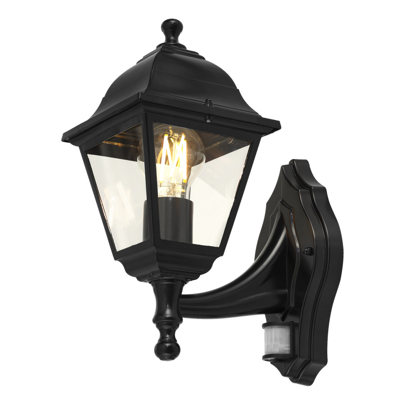 Vegglampe med bevegelsessensor IP44 E27