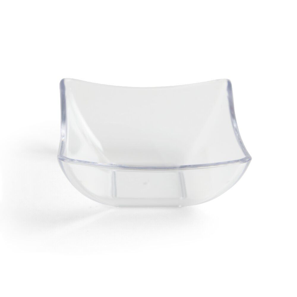 Lot de 6 verrines 95ml plastique transparent Ø7,9xH3,6cm