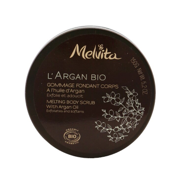 Melvita L'Argan Bio Melting Body Scrub com óleo de argan 150g/5oz