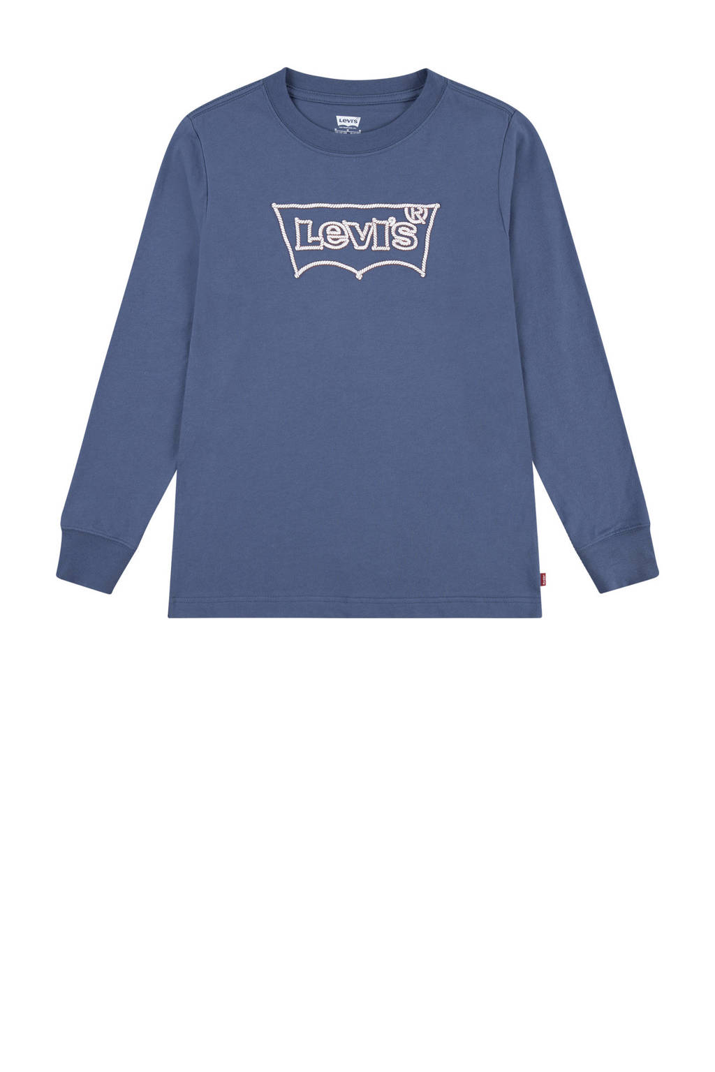 Levi's longsleeve ROPE BATWING met logo middenblauw