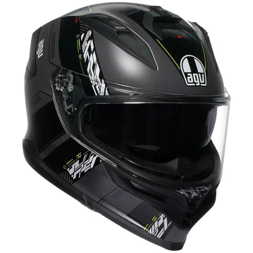 AGV - Casque K7 Kyber Gris Mat / Jaune fluo