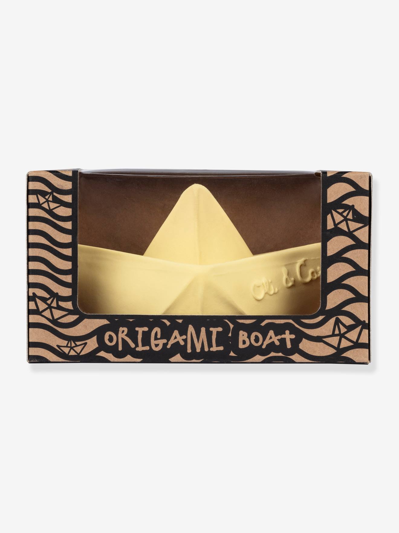 Brinquedo de banho em forma de barco de origami