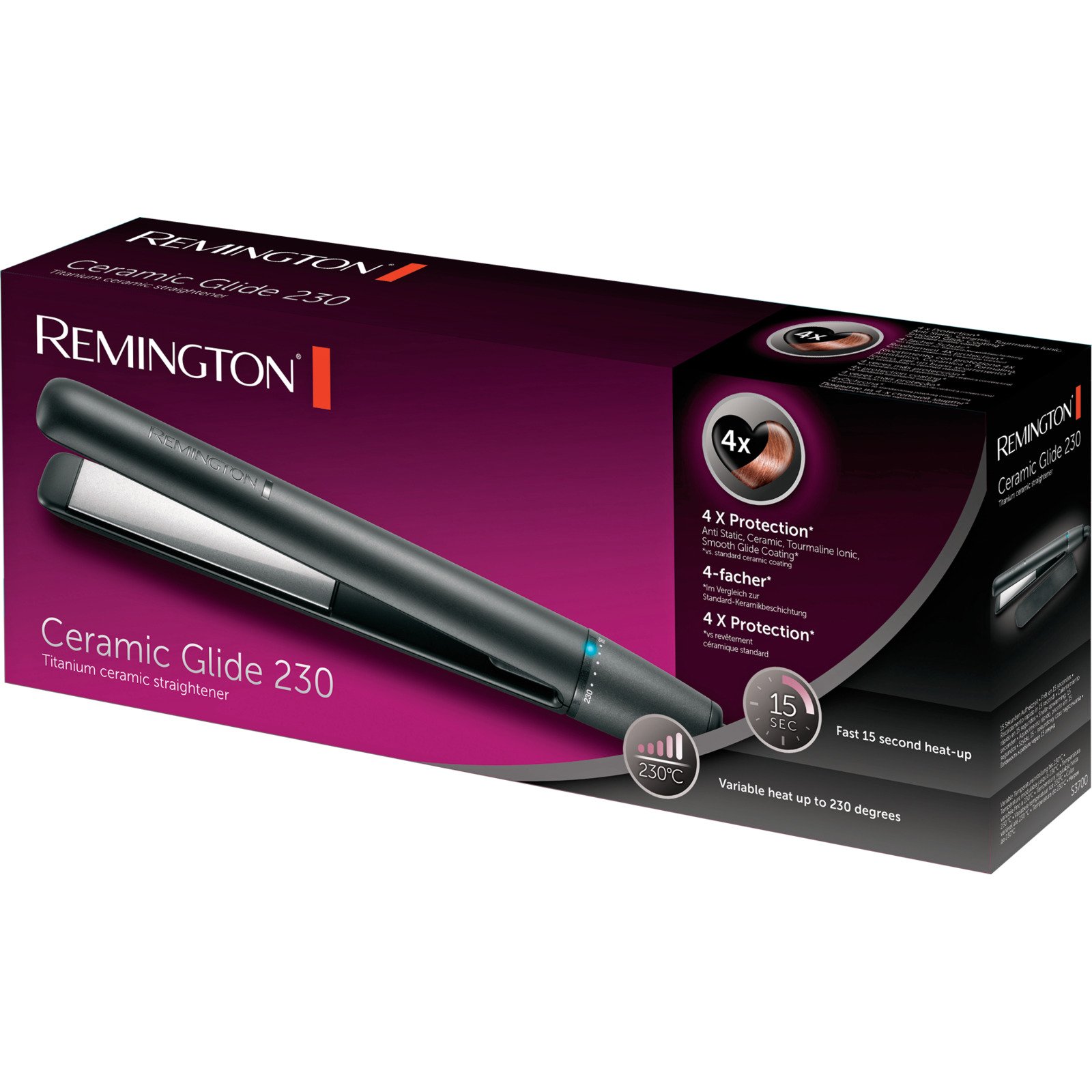 Remington Haarglätter S3700 Ceramic Glide 230