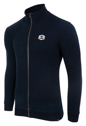 Sweatshirt LeBram Ecusson Zippé Bleu Foncé