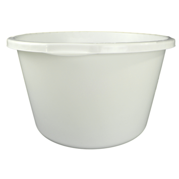 Stuckuip rond 40 liter wit