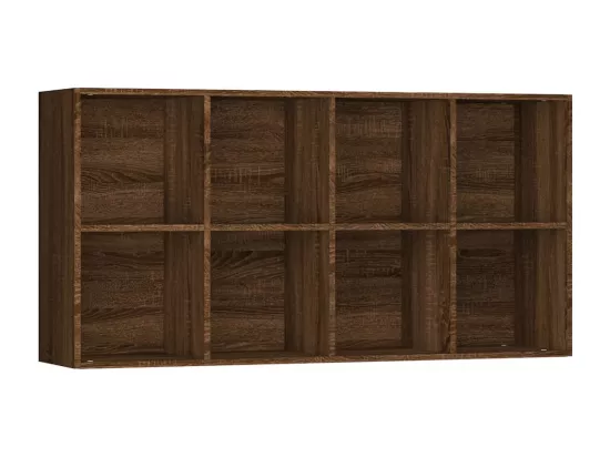 Bibliothèque/Buffet Chêne marron 66x30x130 cm Bois d'ingénierie