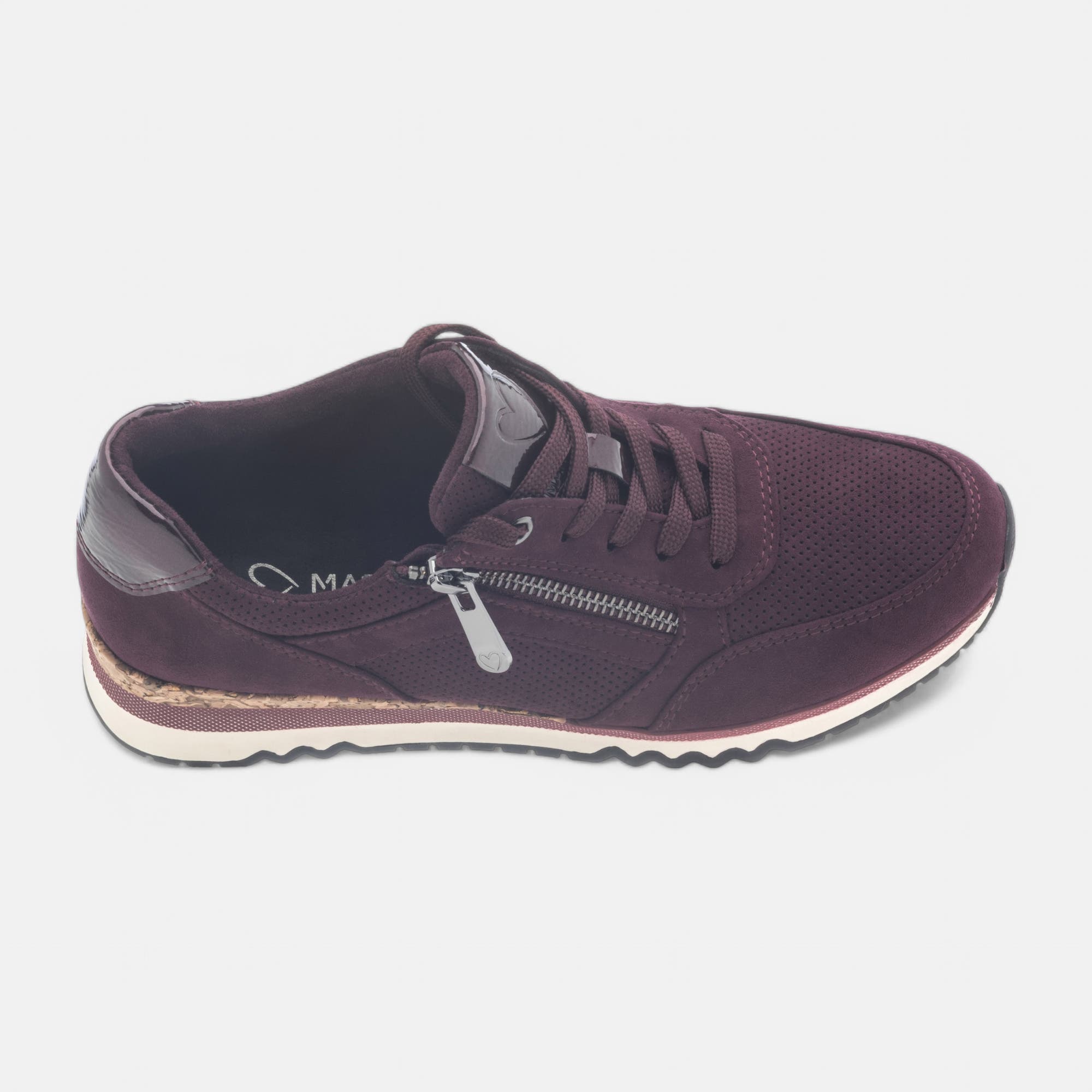 Baskets basses Femme bordeaux