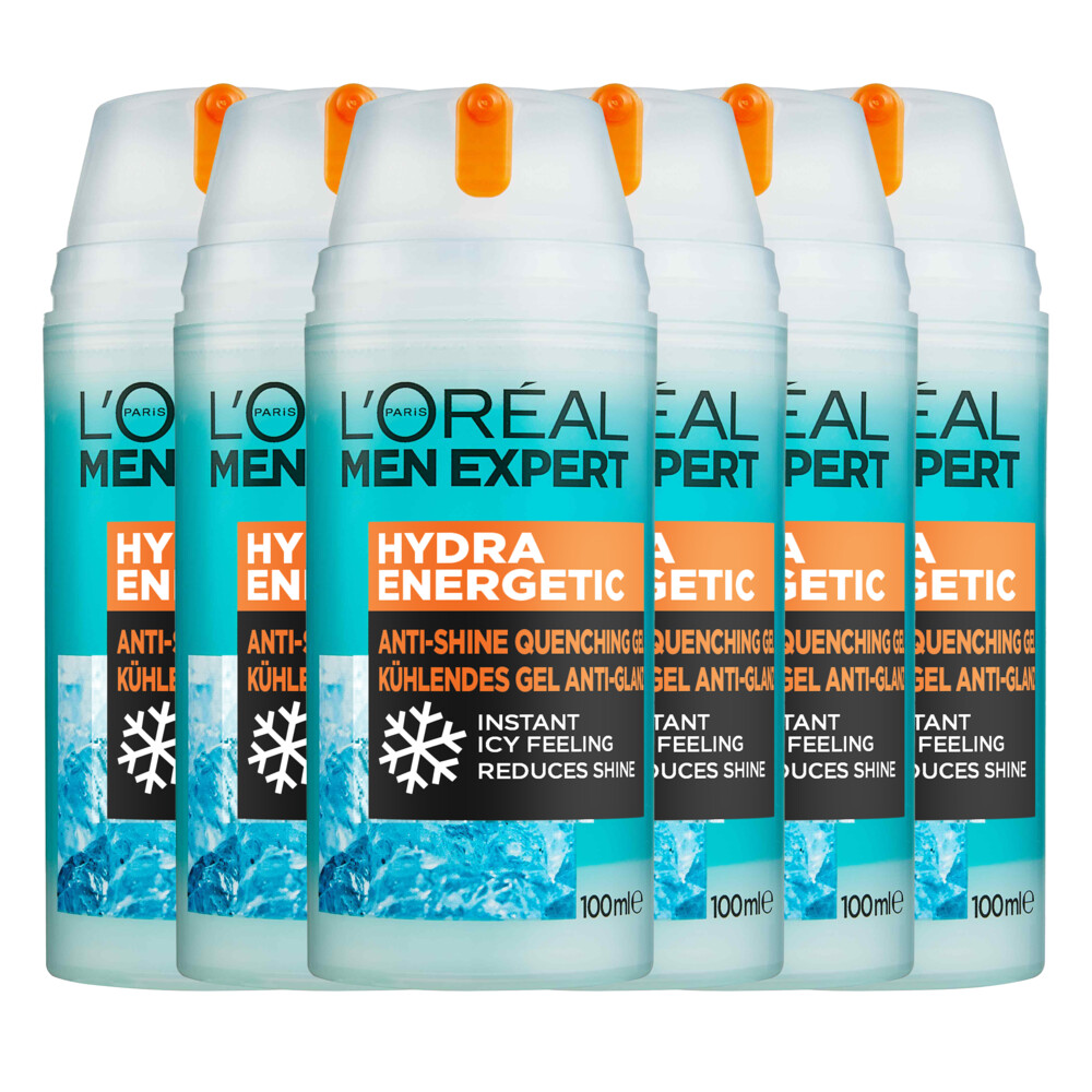 6x L'Oréal Men Expert Hydra Energetic Hydraterende Gel Dagcrème100 ml