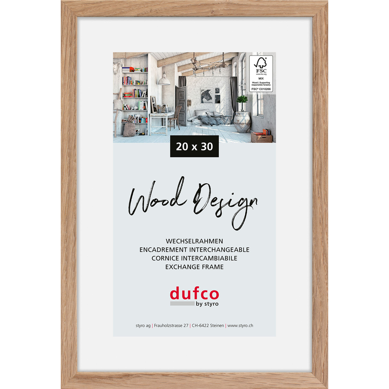 Dufco Bilderrahmen Hay, 20 x 30 cm, Eiche hell