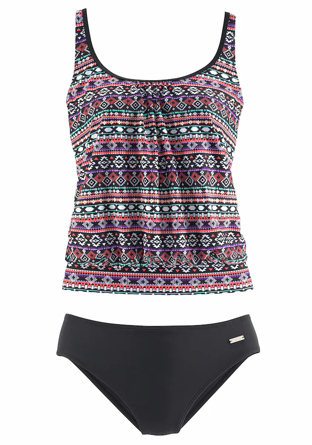 LASCANA Oversize-Tankini , im angesagten Ethno-Look