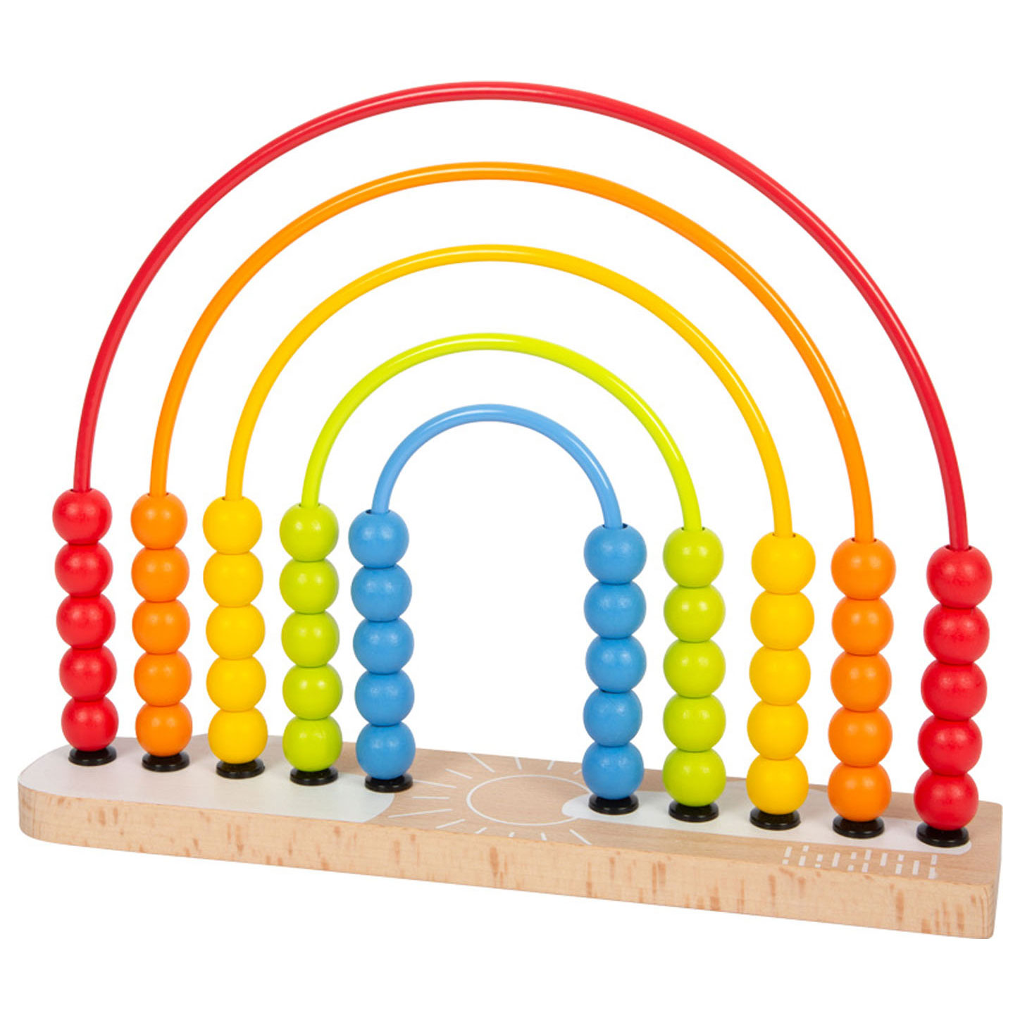Small Foot-Houten Motoriekspiraal Regenboog