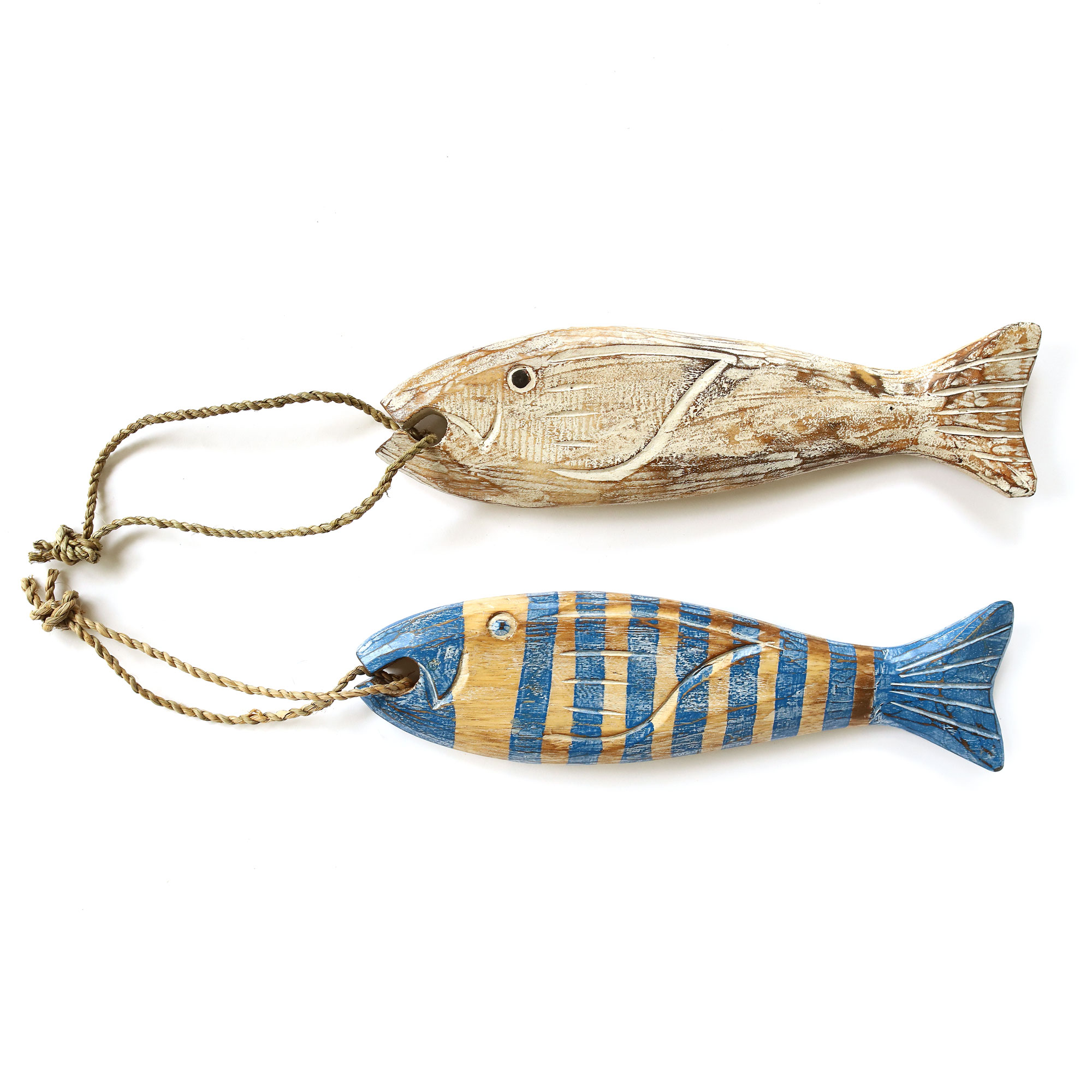 Figur 'Fisch' blau, H 40 cm, B 10 cm, L 3 cm von fischer's lagerhaus