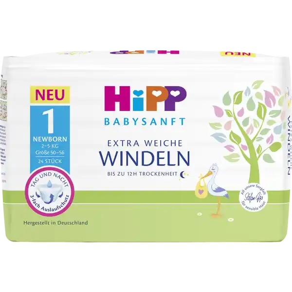 Babysanft Windeln Newborn Größe 1 (2-5 kg)