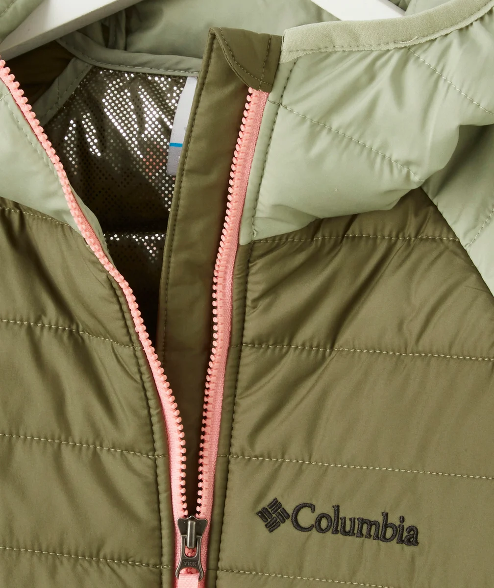COLUMBIAVESTE À CAPUCHE FILLE POWDER LITE KAKI