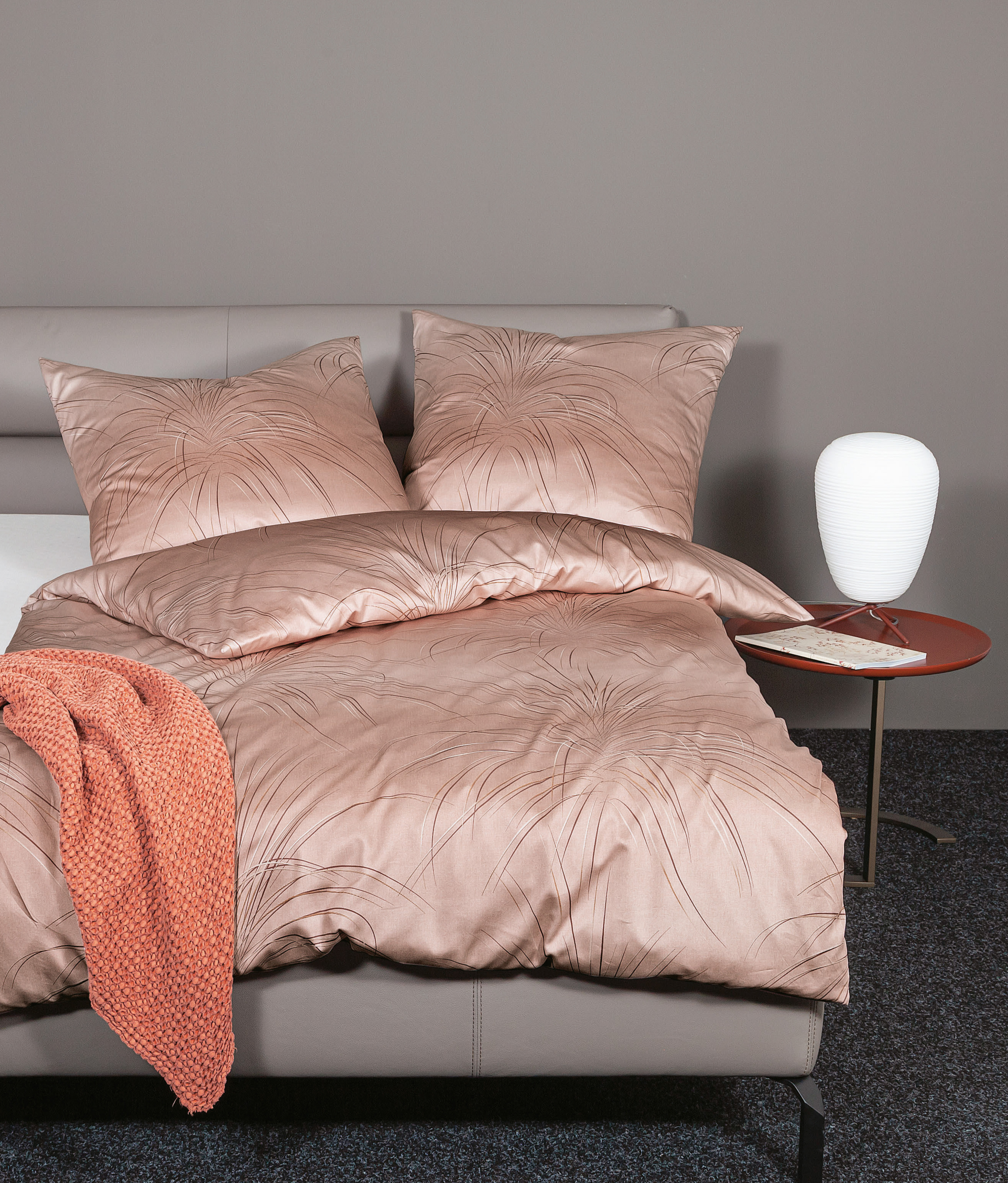 Bettwäsche MILANO Mako-Satin 135x200 cm, mit 1 Kissen