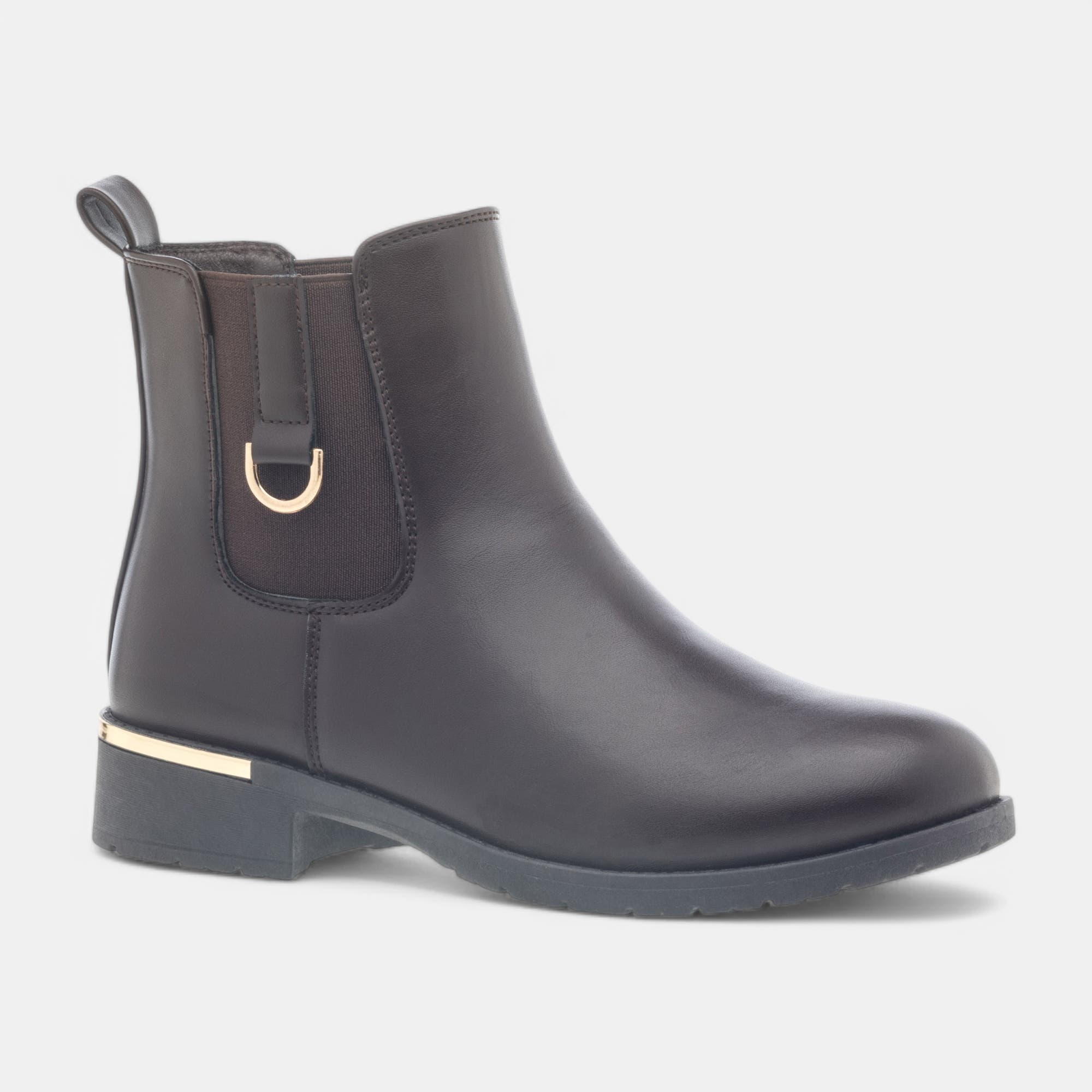 Boots chelsea Femme marron