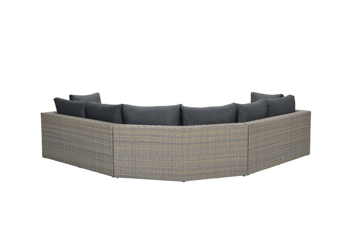 Garden Impressions Garden Impressions Menorca lounge set Lshape vintage willowblack