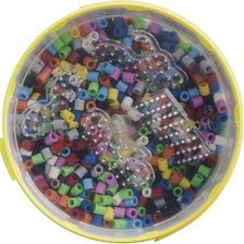 Hama Perles à repasser maxi + 4 plaques, dans un seau