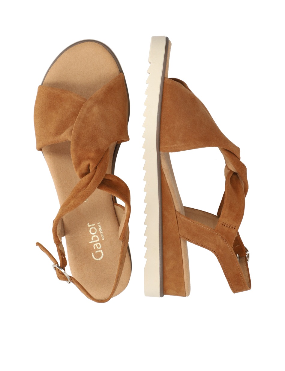 Veloursleder Sandale