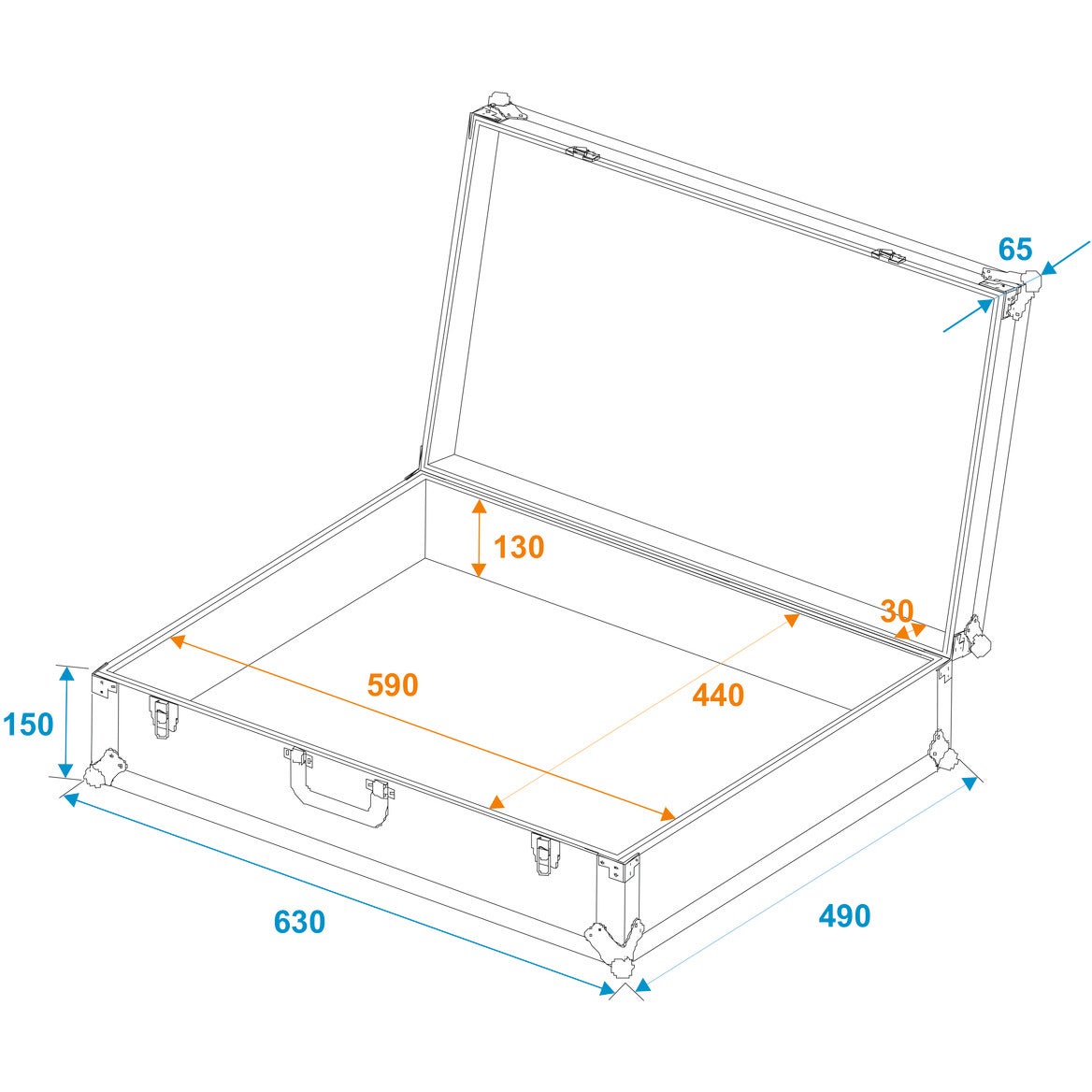 Roadinger Universal Case Pick (590 x 440 x 130 mm)