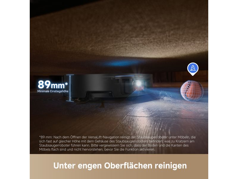 Dreame Saug- und Wischroboter X50 Ultra Complete Schwarz Roboterstaubsauger mit Basisstation