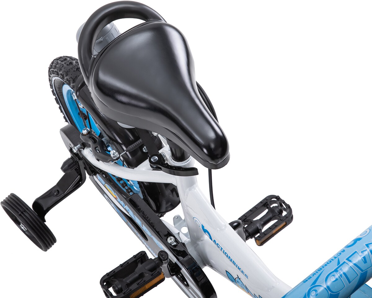 Actionbikes Kinderfahrrad Donaldo 12 Zoll, V-Brake-Bremsen, höhenverstellbar, Stützräder, Korb