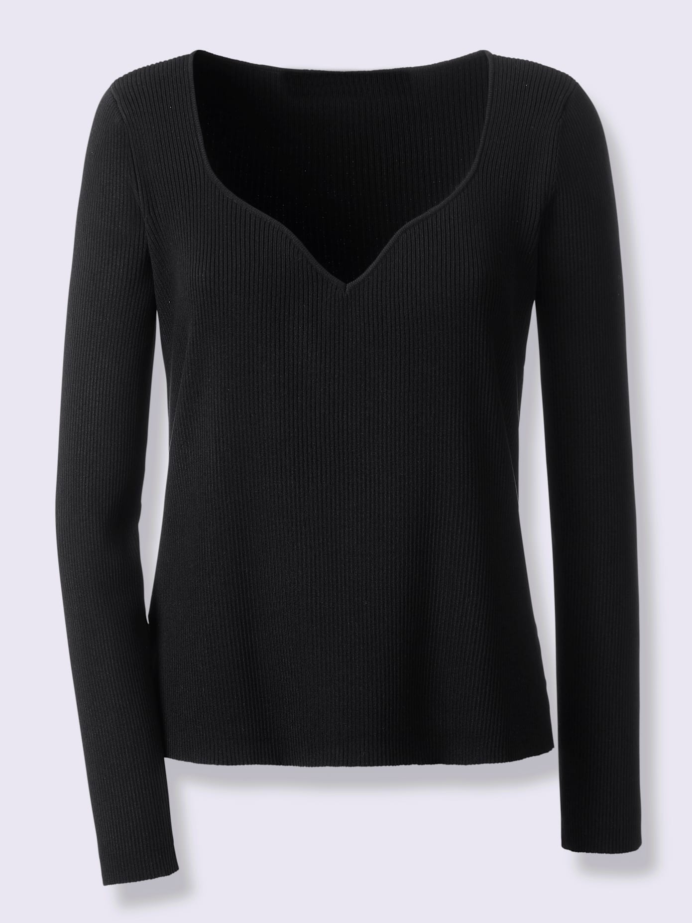 Pull encolure en forme de cœur