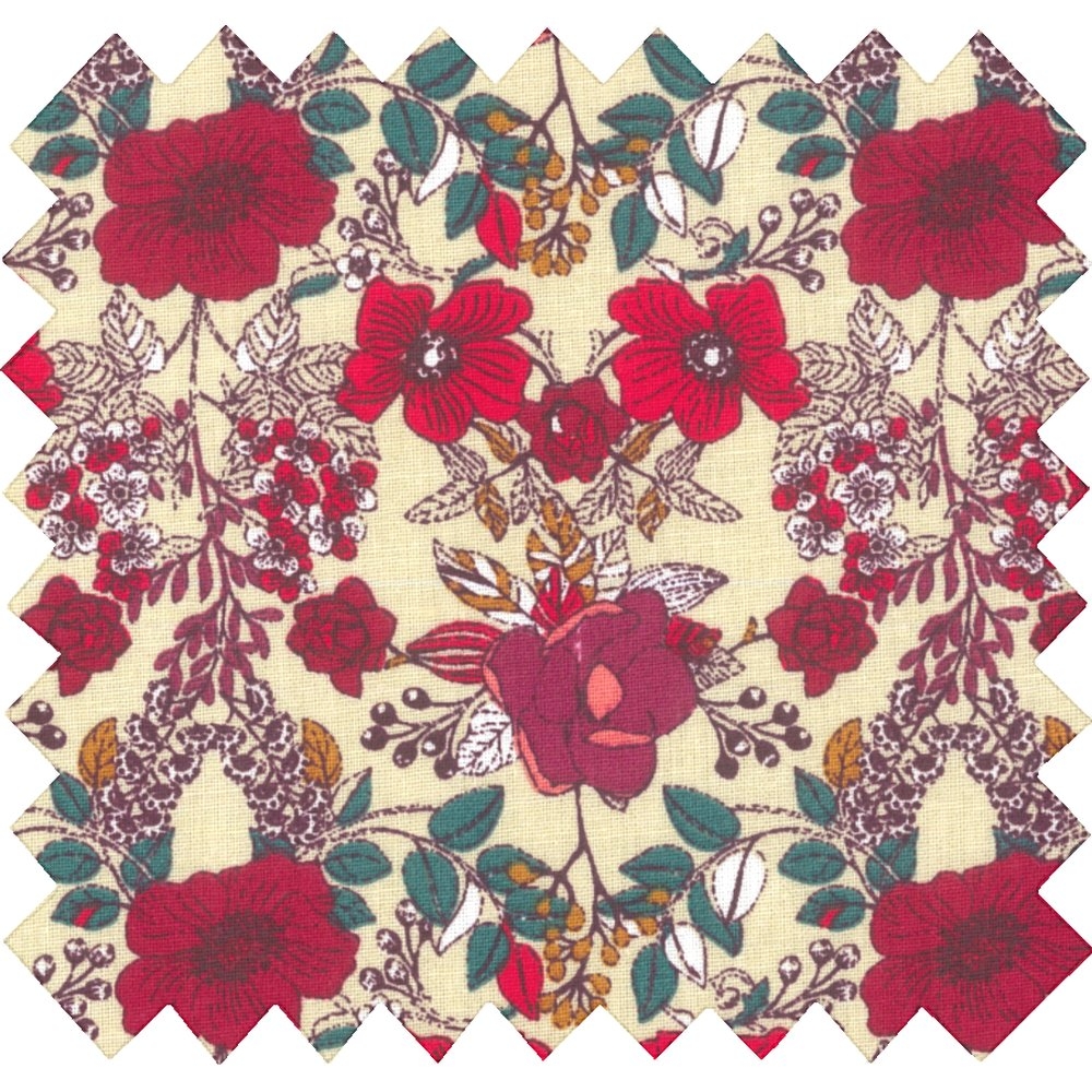 Tissu Voile Coquelicot
