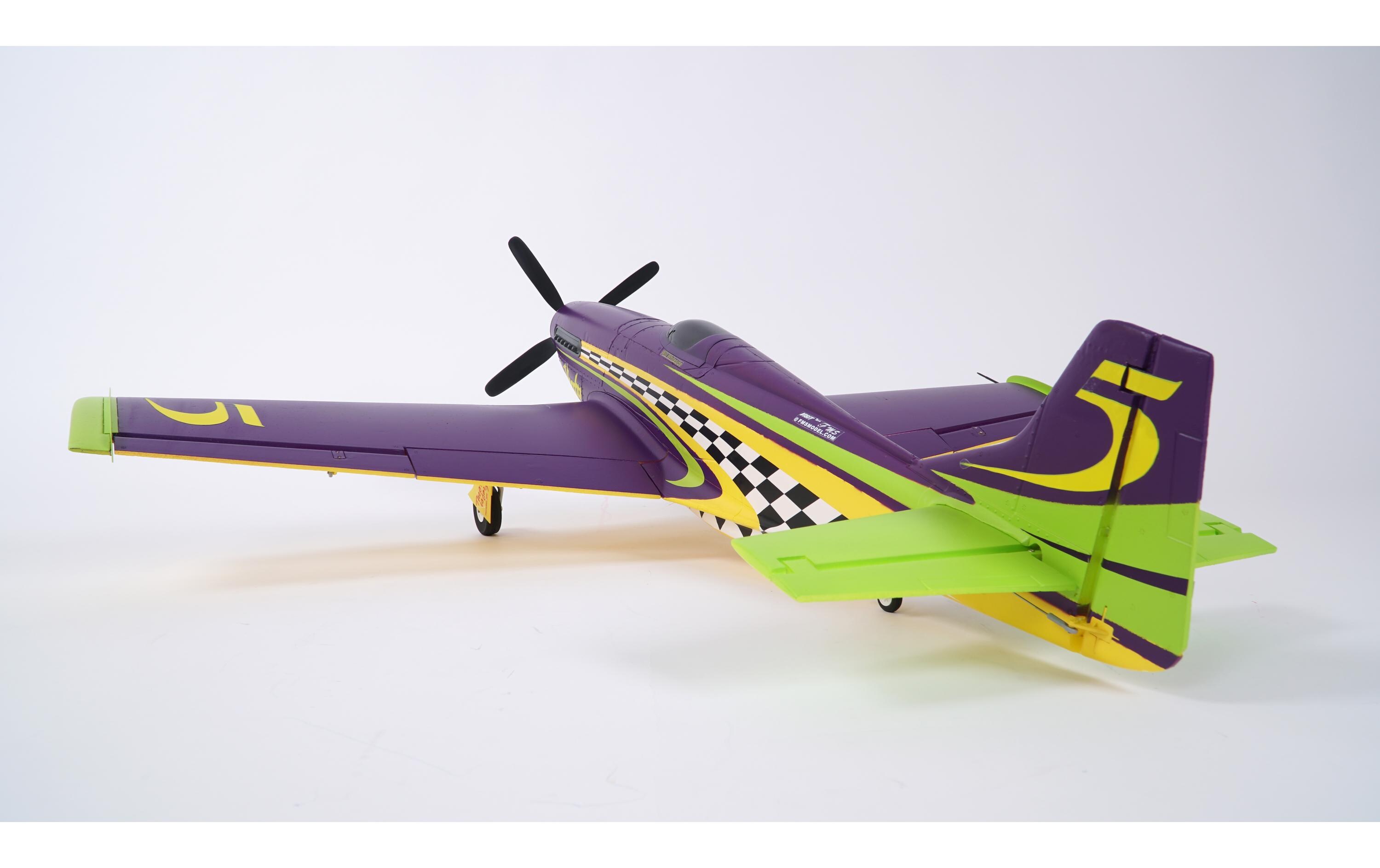 Warbird Mustang P-51 Voodoo 1100 mm PNP<br>Airrace Warbird «Voodoo» als PNP Modell mit Brushless Antrieb und EInziehfahrwerk