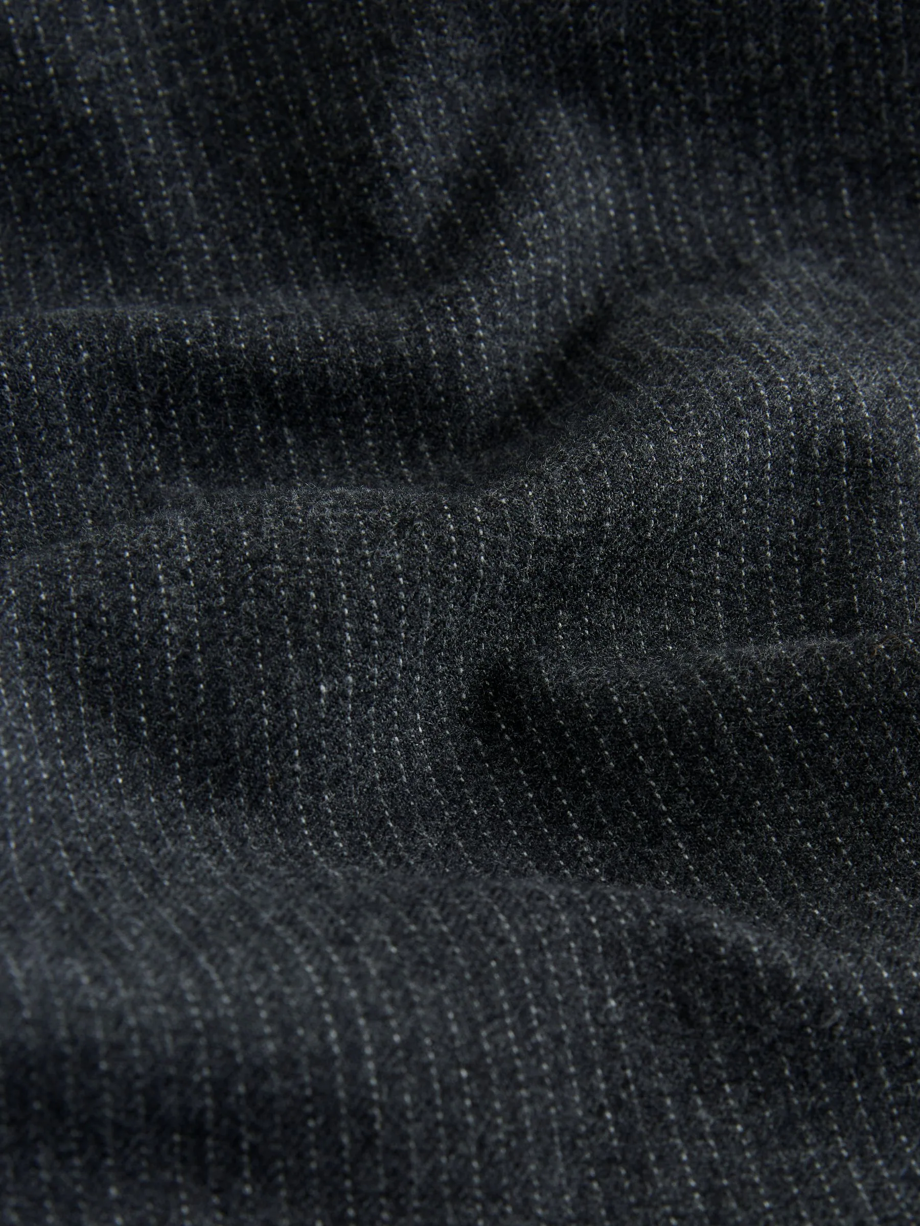 Antraciet - Cotton Rich Striped Trousers