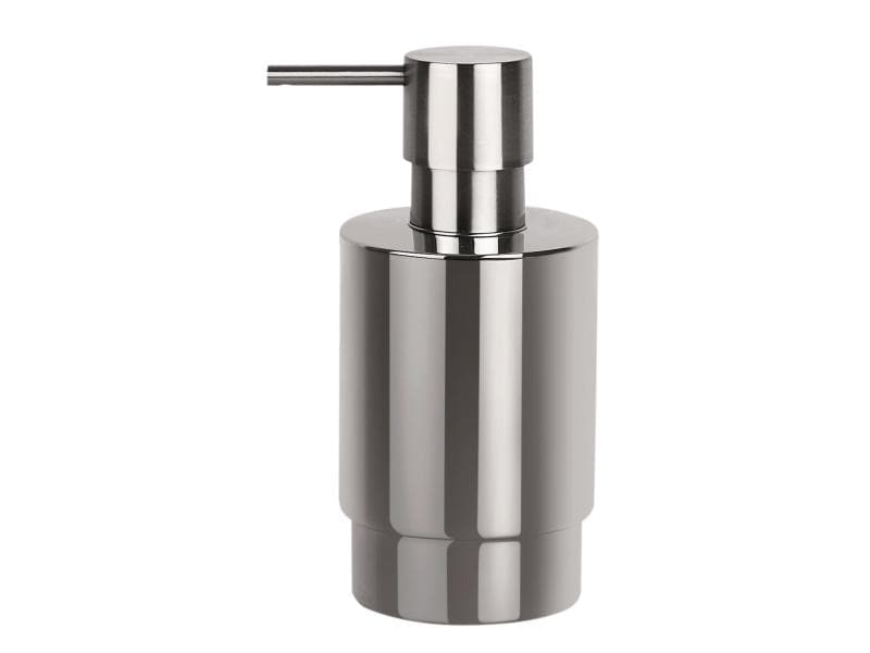 spirella Seifenspender Nyo 200 ml, Silber Seifenspender aus Stahl