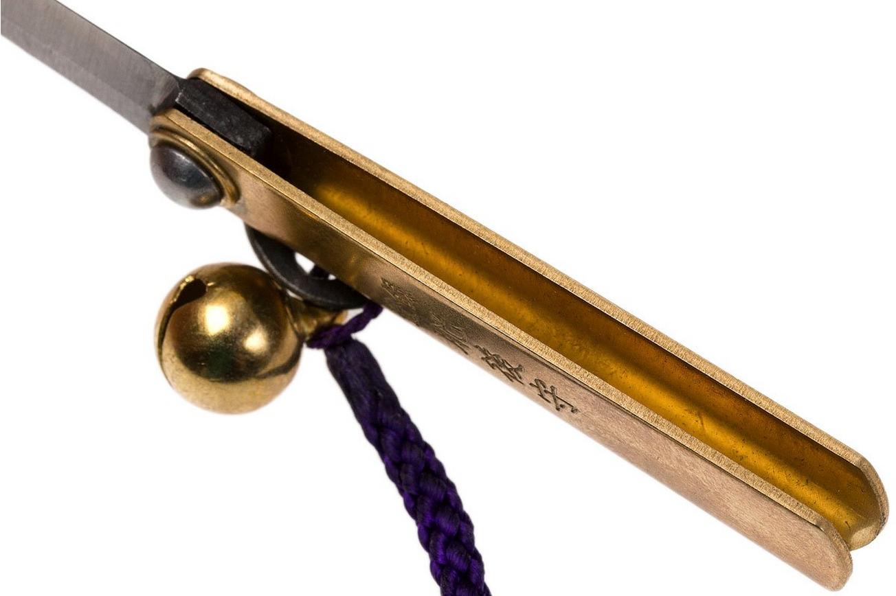 Higonokami zakmes 3,8 cm HIGO02, SK-koolstofstaal met lanyard