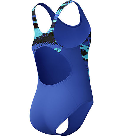 Speedo Badeanzug - HyperBoom SPlice Muscleback - Blau m. Print