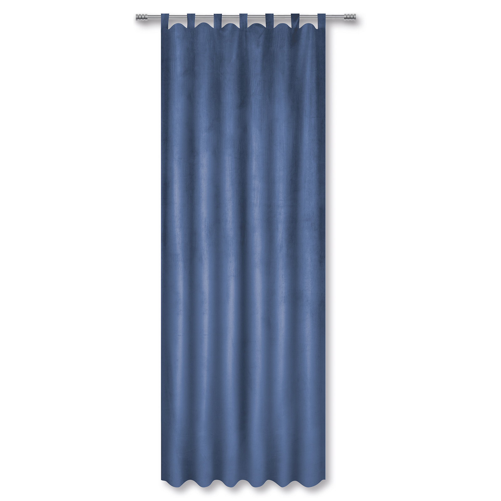 Schlaufenvorhang - blau - 140x235 cm