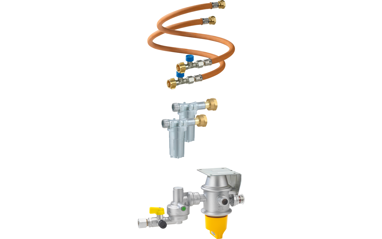 Gok Caramatic DriveTwo Set für zwei Gasflaschen horizontal