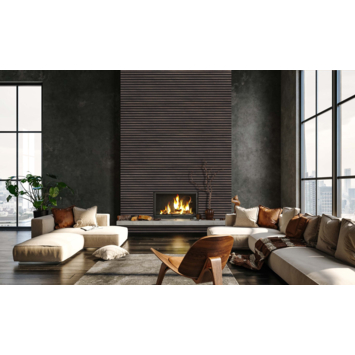 Lattenwand 260x52,6 cm koper, dikte 22 mm