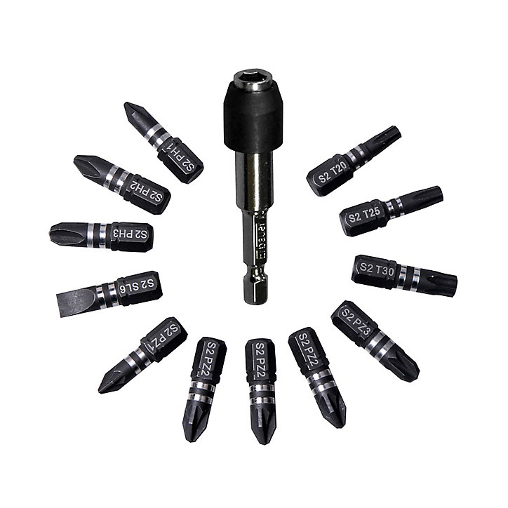 Embout de vissage torsion impact assortis Erbauer - 13 pièces