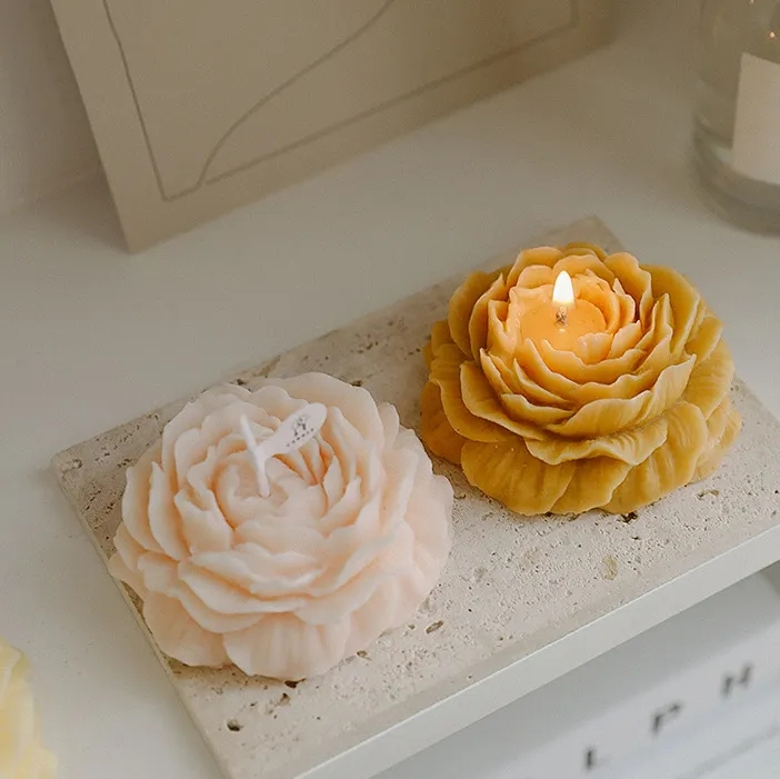 Handmade Duft Kerze Aromatherapie Home Deko Sojawachs Kerze - Rose (Rosa)