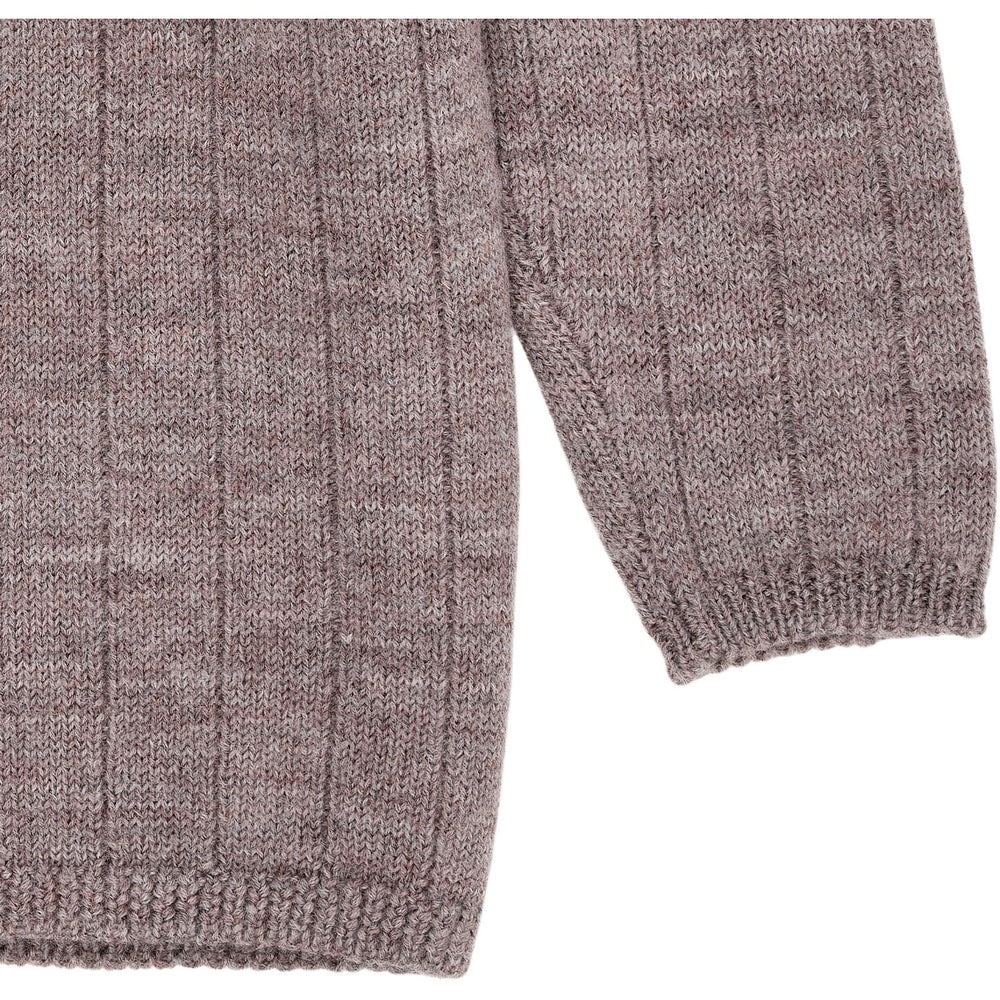 Køb Copenhagen Colors Natural Melange Merino Knitted Cardigan M. Bred Rib
