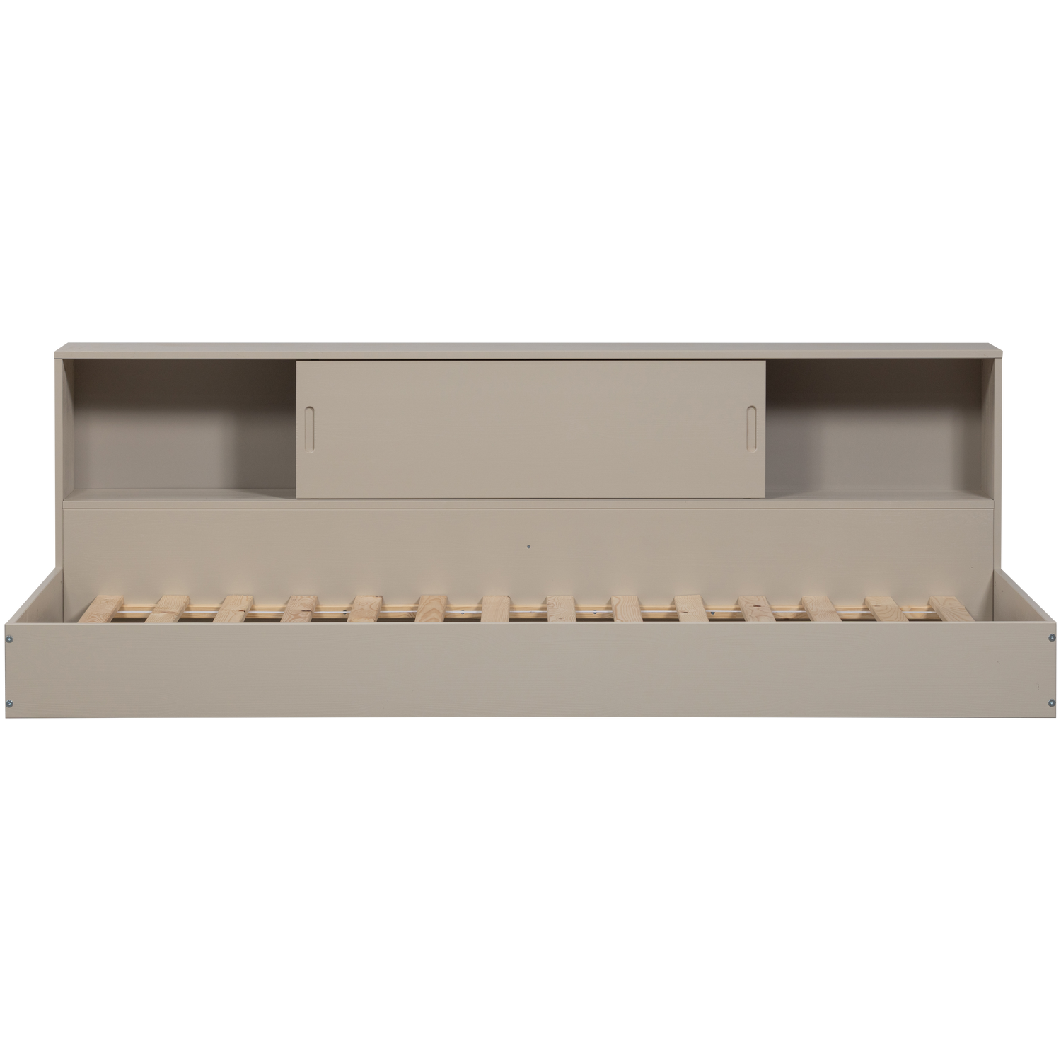 WOOOD Carter Bed - Grenenhout - Dust|Beige - 90x200