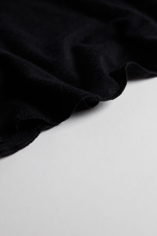 Blusa sem mangas ultraleve em modal e cashmere